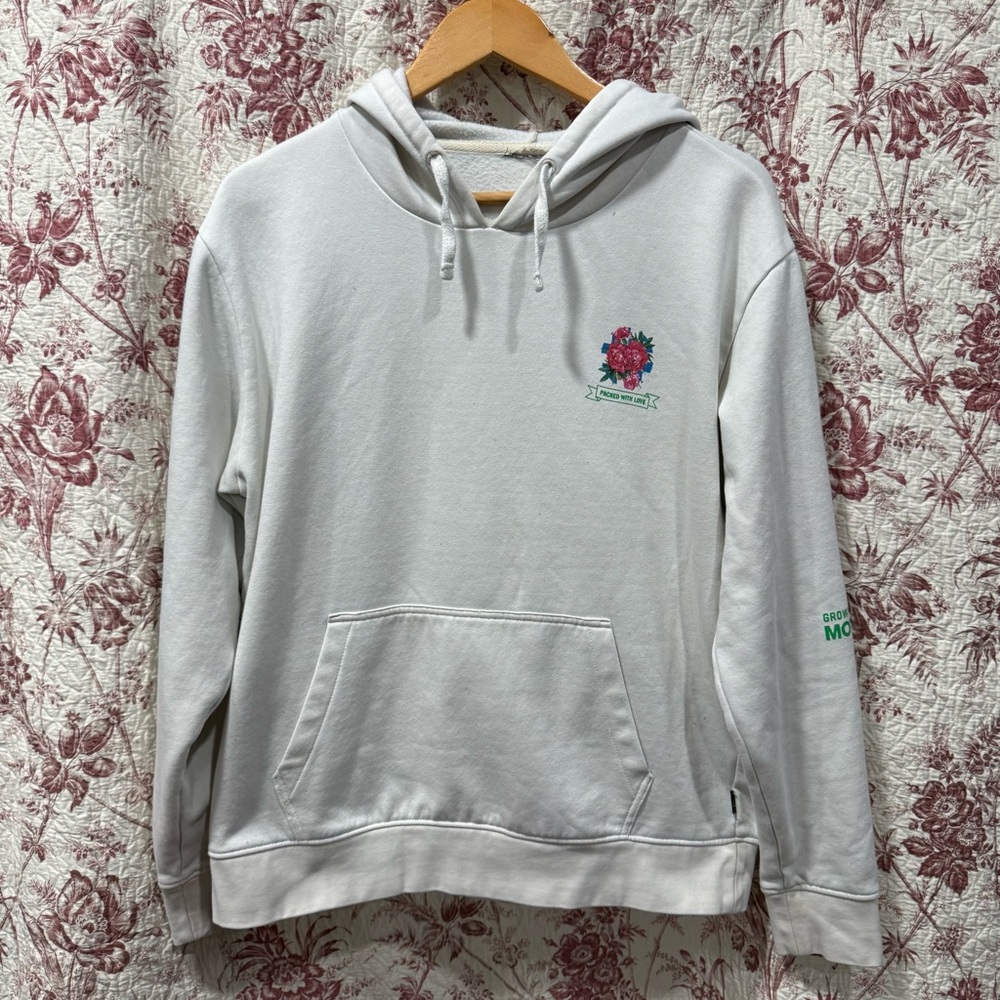 Vans Floral Graphic Hoodie We Bloom Together White Men’s M